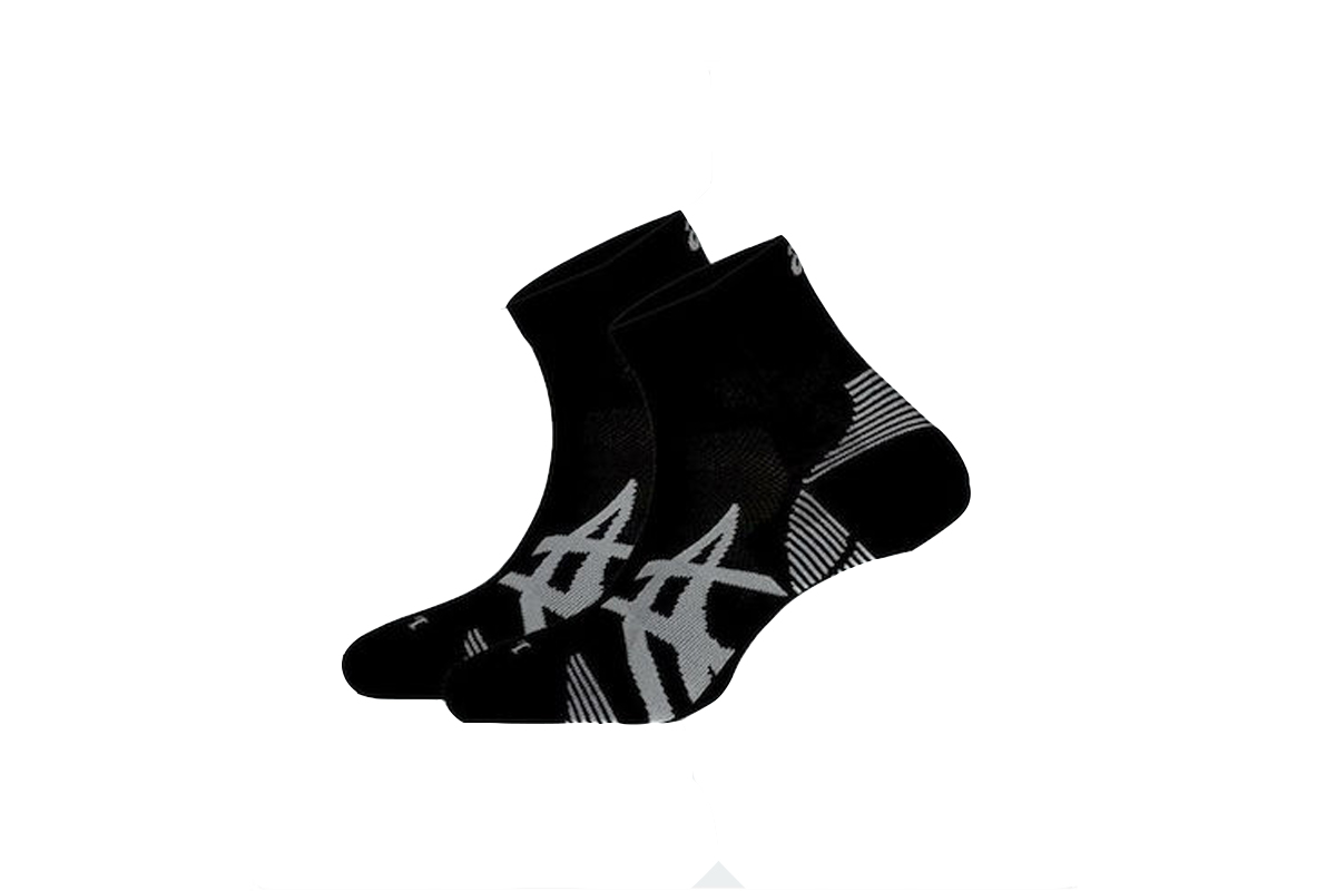 Asics Cushion Run Quarter Sock Κάλτσες Μέχρι Τον Αστράγαλο (3013A800 002) Μαύρο
